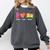 Peace Love Books Reader Librarian Library Book Comfort Colors Sweatshirt Pepper