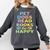 Pet Dogs Read Books Be Happy Dog Lover Comfort Colors Sweatshirt Pepper