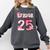 Pink Coquette Bow Senior 2025 Back To School Graduation Girl Comfort Colors Sweatshirt Pepper