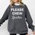 Please Chew Quieter Introvert Comfort Colors Sweatshirt Pepper Please Chew Quieter Introvert Comfort Colors Sweatshirt Pepper