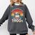 Please Be Patient With Me I'm From The 1900s Floppy Disk Premium Tri-Blend Comfort Colors Sweatshirt Pepper