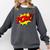 POW -Adults Kids Comic Book Cartoon Pop Art Novelty Sarcastic Comfort Colors Sweatshirt Pepper POW -Adults Kids Comic Book Cartoon Pop Art Novelty Sarcastic Comfort Colors Sweatshirt Pepper