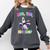 Preschool Graduate Shirt ABC 123 Mic Drop Llama Graduation Comfort Colors Sweatshirt Pepper