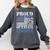 Proud Aunt Of a State Trooper Police Officer Graduation Comfort Colors Sweatshirt Pepper