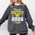 Proud Brother Of a Class Of 2026 Graduate Senior Graduation Comfort Colors Sweatshirt Pepper