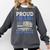 Proud Dad Of A State Trooper Police Officer Graduation Comfort Colors Sweatshirt Pepper