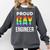Proud Gay Engineer LGBTQ Rainbow Engineering Graduation Comfort Colors Sweatshirt Pepper