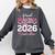 Proud Grandma Of A 2026 Senior Class Of 2026 Graduation Comfort Colors Sweatshirt Pepper