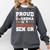 Proud Grandma Of a Football Senior 2026 Graduation Comfort Colors Sweatshirt Pepper
