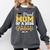 Proud Mom Of A Class Of 2026 Graduate Senior Gold Graduation Comfort Colors Sweatshirt Pepper