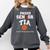 Proud Senior Tia 2026 Graduation Basketball Player Comfort Colors Sweatshirt Pepper