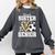 Proud Sister Of A 2026 Senior Soccer Graduation Leopard Comfort Colors Sweatshirt Pepper