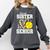 Proud Sister Of A 2026 Senior Softball Graduation Leopard Comfort Colors Sweatshirt Pepper