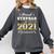 Proud Stepdad Class Of 2021 Graduate Senior 21 Graduation Comfort Colors Sweatshirt Pepper