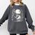 Rabbit Reading Book Full Moon Lake Scenery Comfort Colors Sweatshirt Pepper