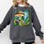 Rabbit Reading Book Under Large Mushroom Easter Bandana Comfort Colors Sweatshirt Pepper