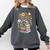 Raccoon Books Reading Flowers Comfort Colors Sweatshirt Pepper Raccoon Books Reading Flowers Comfort Colors Sweatshirt Pepper