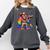 Rainbow Pride Bigfoot Reading Book With Heart Glasses Comfort Colors Sweatshirt Pepper