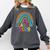 Rainbow Senior 2029 Shirt Class Of 2029 Cute Graduation Comfort Colors Sweatshirt Pepper