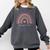 Read Your Heart Out Rainbow Teacher Reading Books Lover Comfort Colors Sweatshirt Pepper