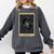 The Reader Tarot Card Mystic Dragon Book Magic Comfort Colors Sweatshirt Pepper