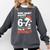 Reading 67 Meme English Teacher Christmas Book Lover Comfort Colors Sweatshirt Pepper