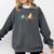 Reading Cat Heartbeat Book & Cat Lover Comfort Colors Sweatshirt Pepper
