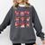 Reading Heart Book Valentines Day Teacher Women Girl Comfort Colors Sweatshirt Pepper