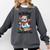 Reading Is Snow Much Fun Christmas Bookworm Snowman Reading Comfort Colors Sweatshirt Pepper