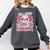 Readsalotl Axolotl Reading Book Bookworm Comfort Colors Sweatshirt Pepper