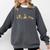 Reindeer Reading Books Christmas Library Classroom Comfort Colors Sweatshirt Pepper