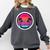 Retro 80s Synthwave Sunset & Palm Trees Retro Nostalgia 80s Comfort Colors Sweatshirt Pepper