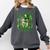 Retro Book Lucky Reading Teacher St Patrick's Day -Adults Small Cotton Blend Polyester Blend Short Sleeve Comfort Colors Sweatshirt Pepper