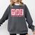 Retro Coquette Bow All Booked For Valentines Book Lover Cute Comfort Colors Sweatshirt Pepper