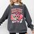 Retro Read Your Heart Out Valentine's Day Teacher Book Lover Comfort Colors Sweatshirt Pepper