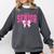 Retro Senior 2026 Class Of 2026 Coquette Pink Bow Graduation Comfort Colors Sweatshirt Pepper