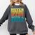 Retro Never Underestimate The Power Of a Boy With a Book Comfort Colors Sweatshirt Pepper