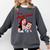 Retro Vampire Book Cover Style Stay Hydrated Halloween Comfort Colors Sweatshirt Pepper