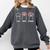 Rock Paper Scissors Hand Game Cute Paw Cat Introvert Comfort Colors Sweatshirt Pepper