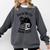 Salem Witch Book Club Bookish Halloween Cat Women Comfort Colors Sweatshirt Pepper