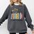 School Counselor Wildflower Book School Counseling Life Comfort Colors Sweatshirt Pepper