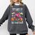 School Secretary Read Books And Know Things Flowers Flamingo Comfort Colors Sweatshirt Pepper