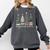 Seasons Readings Christmas Tree Book Lover Comfort Colors Sweatshirt Pepper