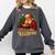 He Sees What You’Ve Been Reading Santa Book Lover Christmas Comfort Colors Sweatshirt Pepper