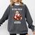 He Sees What You'Ve Been Reading Santa Book Lover For Women Comfort Colors Sweatshirt Pepper
