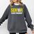Senior 2018 Class President-School Colors Graduation Comfort Colors Sweatshirt Pepper