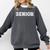 Senior 2024 Class Of 2024 Graduation First Day Of School Comfort Colors Sweatshirt Pepper