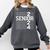 Senior 2024 Graduation Graduate Class Of 2024 Women Boy Girl Comfort Colors Sweatshirt Pepper