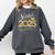 Senior 2025 Graduation Sunflower Class Of 2025 Comfort Colors Sweatshirt Pepper