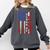 Senior 2026 Baseball American Flag Class Of 2026 Graduation Comfort Colors Sweatshirt Pepper